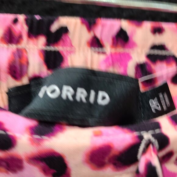 Torrid Womens Pants Multi-Color Size 2R 100% Rayon Stretch Pull On Wide Leg - Picture 6 of 12